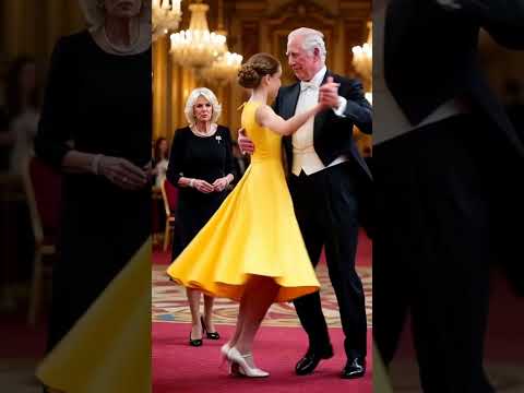 Camilla gets angry even if Charles dances with the Princess #kingcharles #charlotte #camilla #royal