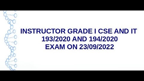 Kerala psc instructor grade1 cs exam answer key
