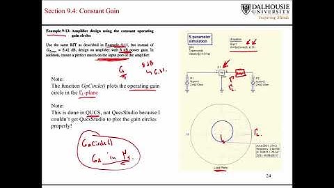 L7.3 Gain Circles in QUCS Studio