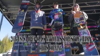 Chris Corning winning run at 2016 USASA Snowboard Nationals