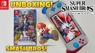 SUPER SMASH BROS. ULTIMATE UNBOXING and Gameplay | nintendo switch lite ブルー