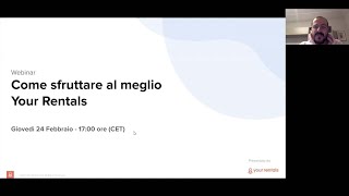 Webinar: Come sfruttare al meglio  Your Rentals