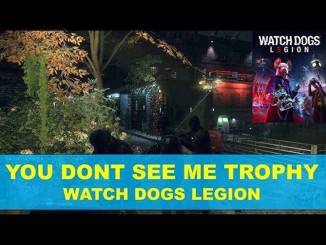 You Don't See Me Trophy Guide (Living Statue Location) - Watch Dogs Legion  