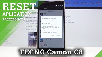 How to Restore Original Defaults in Tecno Camon C8 - Reset App Preferences