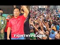 MANNY PACQUIAO HITS THE CAMPAIGN TRAIL & THOUSANDS OF SUPPORTERS SHOW LOVE FOR PRESIDENTIAL RUN