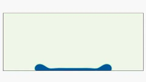 Lattice Boltzmann Method (LBM) simulation -- Droplet impact on solid wall