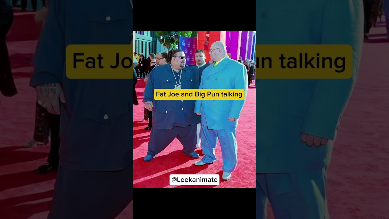Fat Joe and Big Pun talking on the red carpet