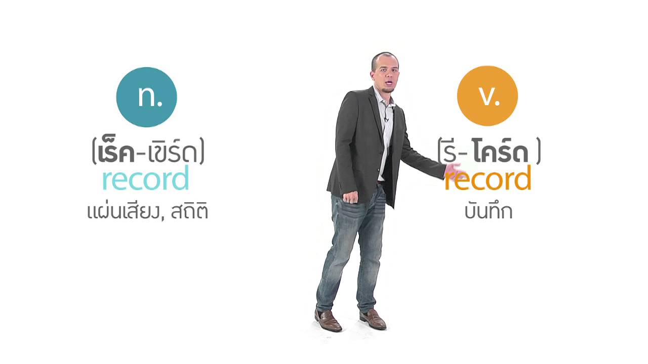 [Clip] Click : จำขึ้นใจ 5 คำศัพท์ เขียนเหมือนกัน พอเป็น Noun และเป็น Verb ออกเสียงต่างกันนะ