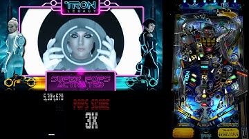 Tron Legacy PinUp Virtual Pinball Gameplay