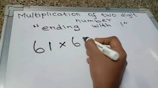 Maths tricks : Multiplication of two digit number " ending with 1 "