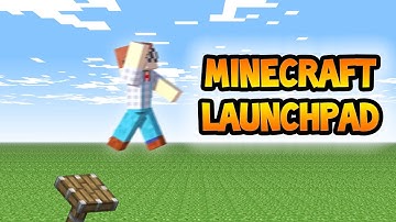 Minecraft Redstone | SlimeBlock LaunchPad/Elevator