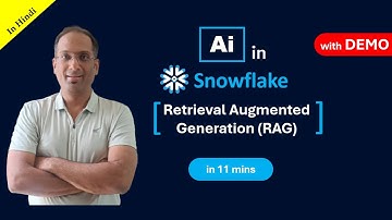 How to implement RAG in Snowflake AI Cortex | A Step-by-Step Tutorial | Hindi | 11 minutes
