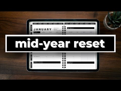Mid-Year LIFE RESET | goal setting, 2025 vision board, healthy habits
