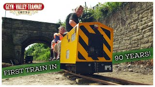 First Train In Nearly 90 Years!  The Glyn Valley Tramway Trust