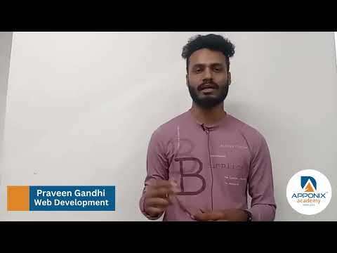 Testimonial from Praveen Gandhi on Web development at Apponix Technologies