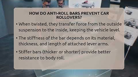 How Do Anti-roll Bars Prevent Car Rollovers? - Car Performance Pros