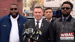 Baltimore Police Commissioner Richard Worley provides update on officer-involved shooting in Upton