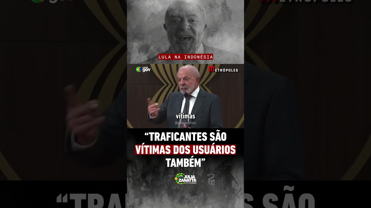 “Traficantes são vítimas dos usuários também”, diz Lula na Indonésia