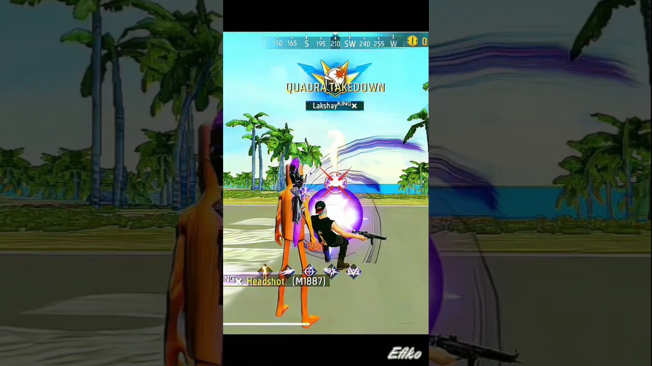 Free Fire 1Vs4 🎯 Destroyed in Second 😱 With M1887🗿 