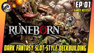 Runeborn | Let's Try | Early Access EP01 | Gameplay | Roguelike with Deckbuilding & Slot Mechanics
