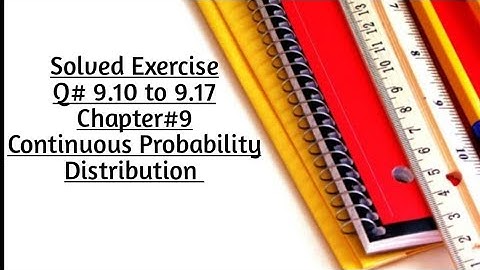 Solved Exercise Q#9.11 to 9.17 (Part#3) By Sher Muhammad Chaudhry ||Chapter#9