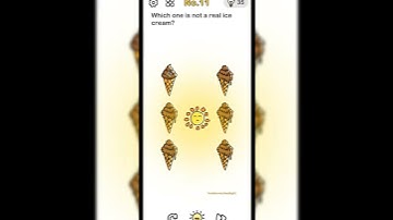 Brainout Level 11 - which one is not a real Ice cream 🍨🍦