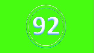 CountDown 92s - (Greenscreen, Sound Effect, No Copy Right)