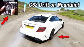 Mercedes C63 AMG Coupé Black Series Drift Trial on Mountain Roads! | FH4 screenshot 5