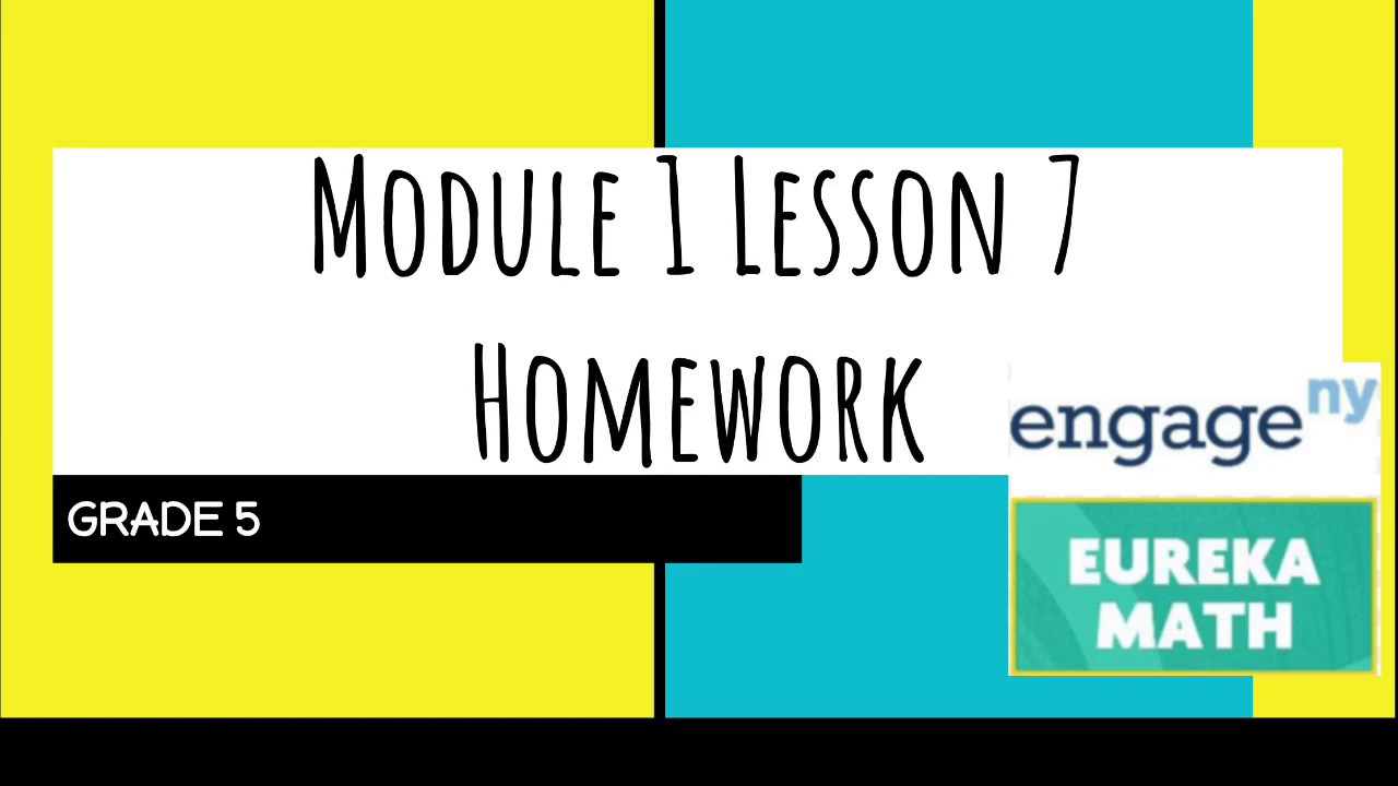module 1 lesson 7 homework grade 5