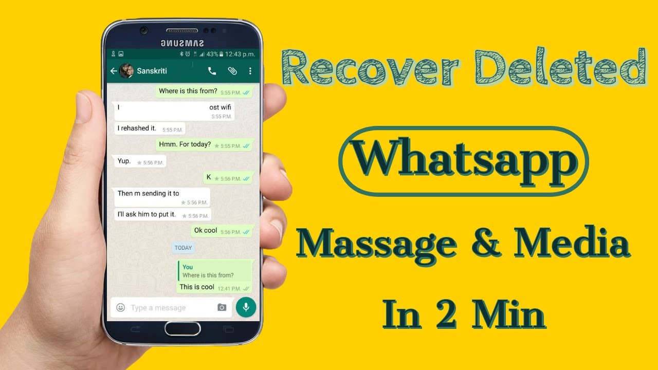 How To Recover Whatsapp And Facebook Deleted Messages And Media