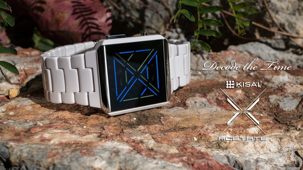 Kisai X Acetate Cool LED Watch Design with Time, Date, Alarm From