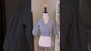 You Will Love This Idea Of Cutting Up Your Mans Shirt To This Diy Crop Wrap Top Blouse