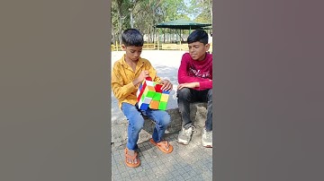 ZIG ZAG PATTERN ON BIG CUBE #short