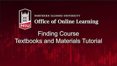 Course Textbook Materials Tutorial