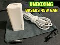 BASEUS 45W GAN 2 Port QUICK CHARGER + Free type C 100w cable