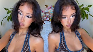 Icy y2k princess makeup screenshot 1