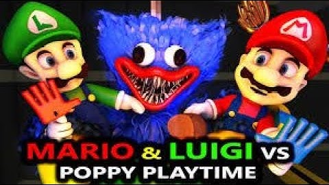 NEW Poppy Playtime VS MARIO & LUIGI Ft. Huggy Wuggy Minecraft Animation Monster Movie Story