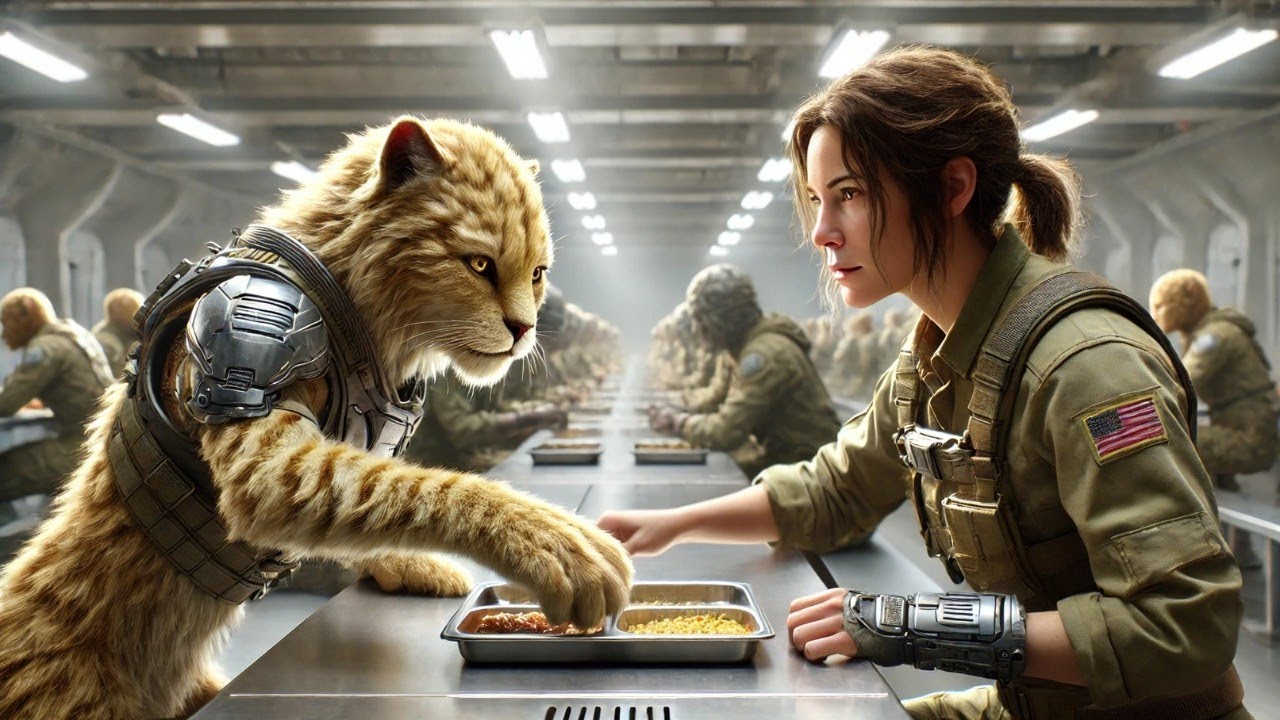 Человеку отказали в еде в столовой — тогда детёныши молча сложили свои порции на её тарелку