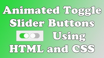 Animated Toggle/Slider Checkbox Buttons Like Mobile Device Using Only HTML and CSS (2 Minute Video)