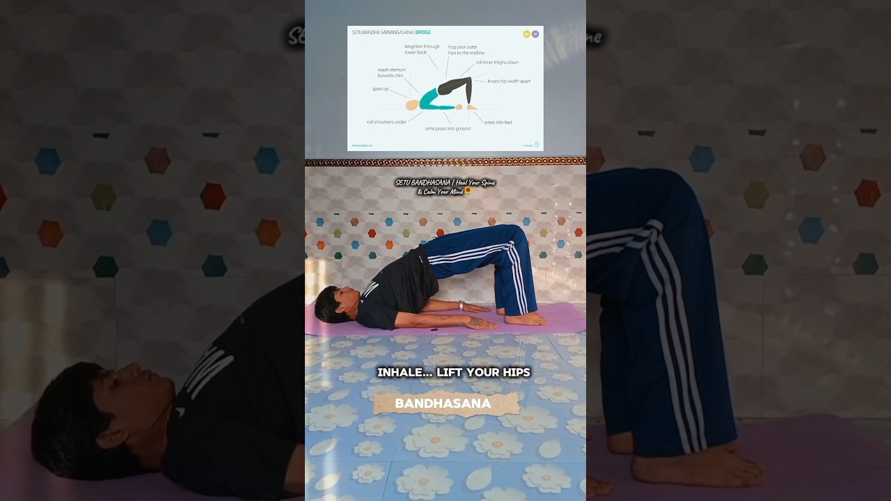 SETU BANDHASANA | Heal Your Spine & Calm Your Mind ❤️ 