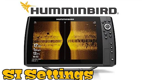 Best SI Settings - Humminbird Helix Clearest Side Imaging Picture