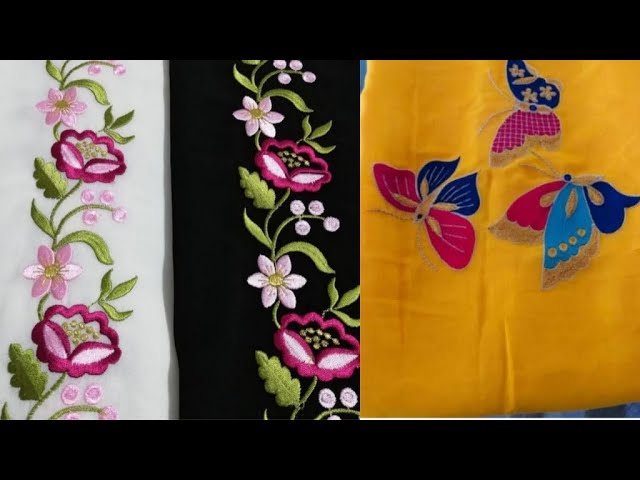 Beautiful Machine Embroidery Punjabi Suit Design | Kadai Wale Suit de  Design | New Embroidery Design - YouTube