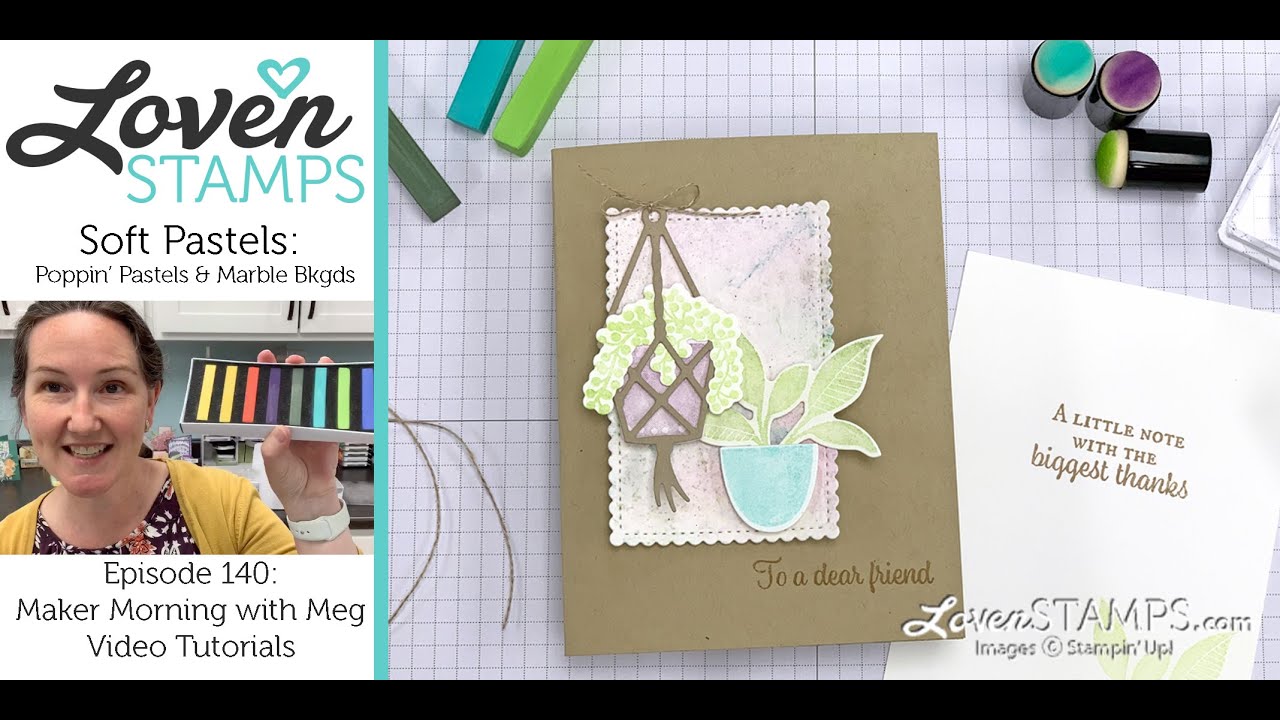 Ep 140, NEW Techniques with Soft Pastels: Poppins Pastels and Marble Backgrounds