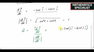 Exercise 13.4 | Question 1-4 | Thomas calculus 14th edition | Find N,T and k of the plane curve |