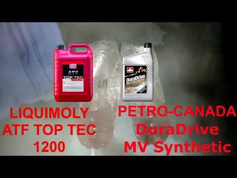 ATF Liqui Moly Top Tec 1200 VS ATF Petro-Canada DuraDrive MV Synthetic тест в мороз -33°C
