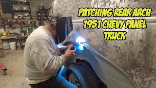 Reviving Vintage Beauty: Restoring the Rear Arch of a 1951 Chevy Panel Truck