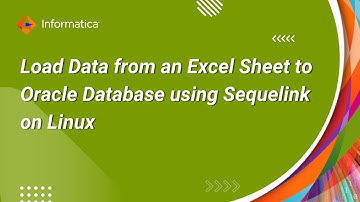 How to Load Data from an Excel Sheet to Oracle Database using Sequelink on Linux