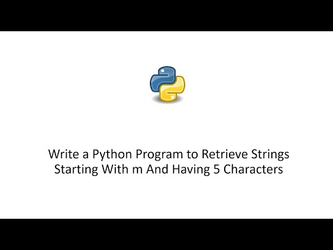 Write a Python Program to Retrieve Strings Starting With m And Having 5 Characters