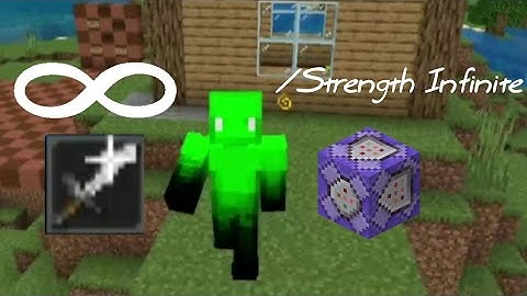 HOW TO GET INFINITE STRENGTH ON MINECRAFT BEDROCK (Kinda)