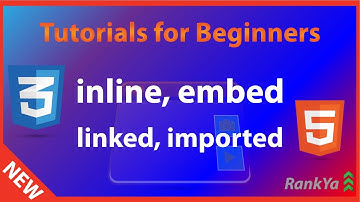 CSS Inline Embedded Linked and Imported - html5 & CSS Course - Full html5 Course for FREE